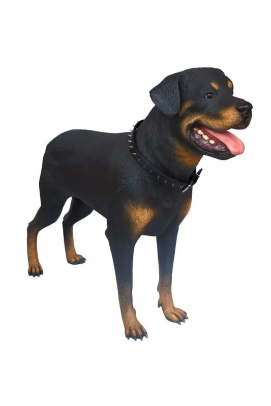 פסל של כלב רוטווילר