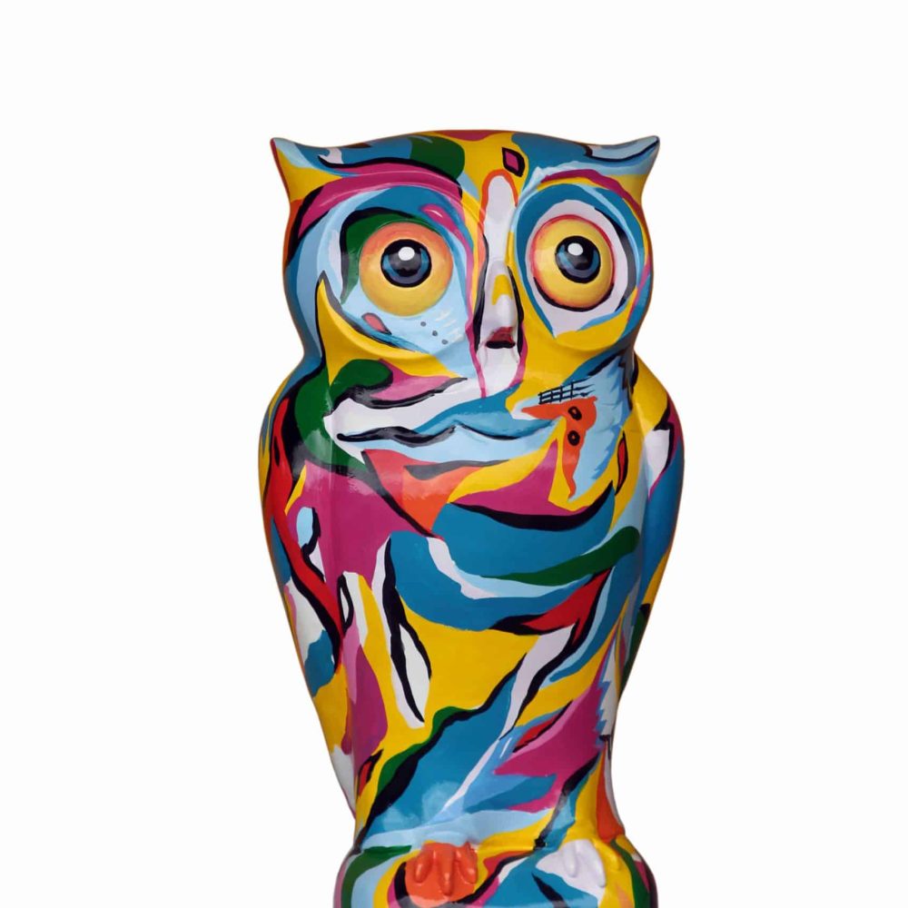 פסל של ינשוף בפופ ארט