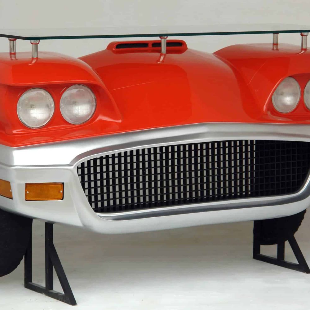 דלפק בר רכב אדום