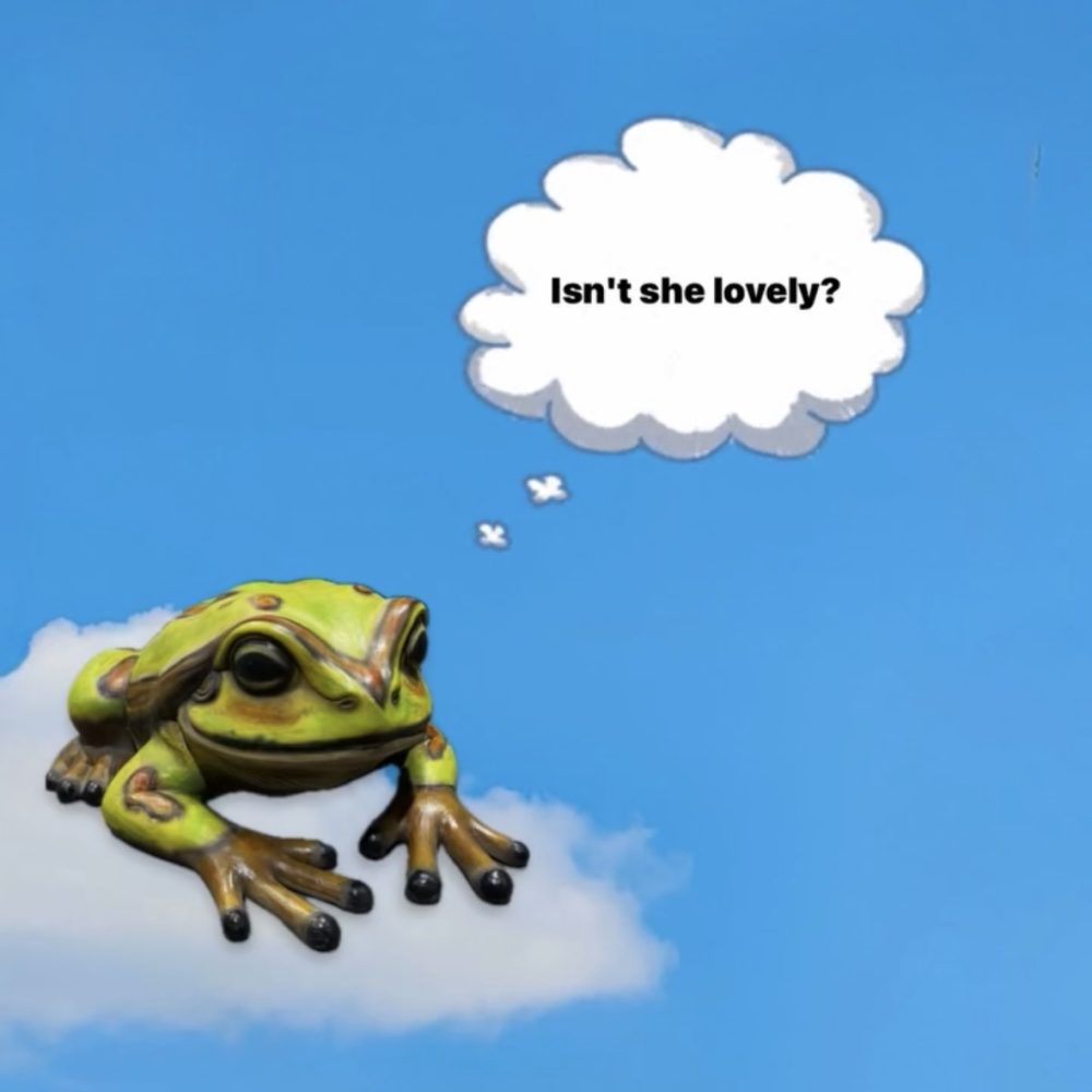 פסל של צפרדע