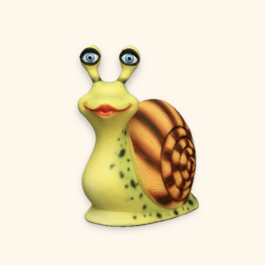 פסל של חילזון נקבה